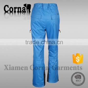 Top quality 100% polyester winter ski wear european style fashion pants with high quality