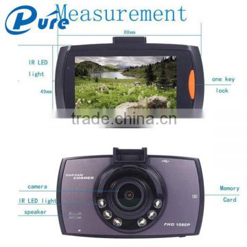 2.7 inch 1080p car dvr camera video recorder supporting motion detection