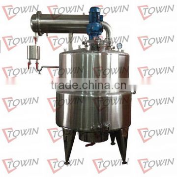 100-10000L stainless steel 5l glass chemical reactor with condensor