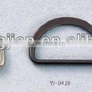 KMJ-1807 fashionable style of D metal buckle for bag and clothes ,D ring buckle