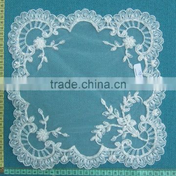 High quality indian embroidery bead flower sequins table cloth design
