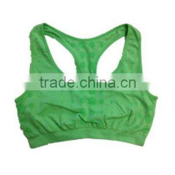 jacquard seamless sport racerback tank top with removeable pad