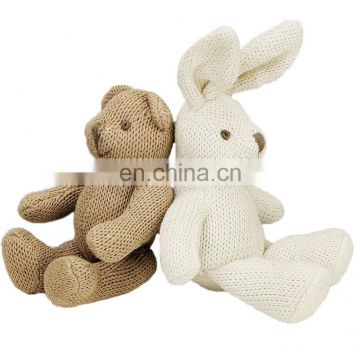 Good friends teddy bear and rabbit Kint toys