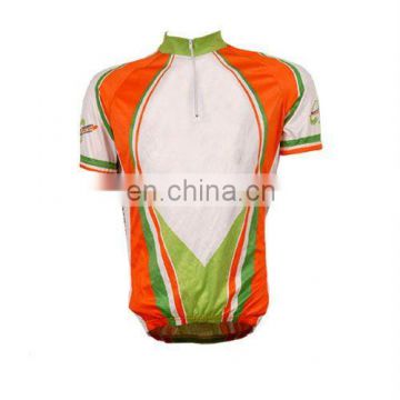 New sublimated short sleeve custom rugby shirts cycling jersey