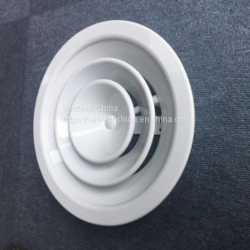 movable core air diffuser aluminum round diffuser  circular diffuser
