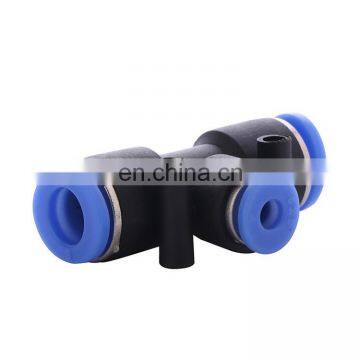 factory direct sale T-Cock Quick Connecting Tube Fitting PEG-4/6/8/10/12 male screw