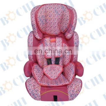 super cute HDPE baby car seat ECER44/04 for Group 1+2+3 baby
