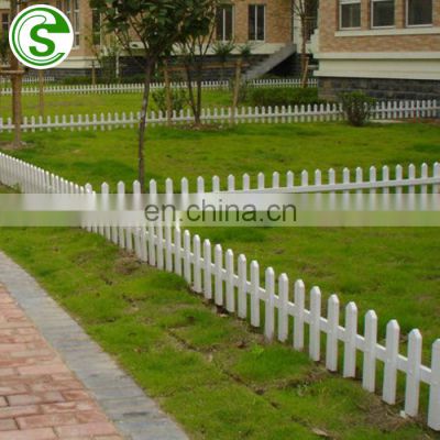 Garden decorative effect plastic picket fence pvc fence