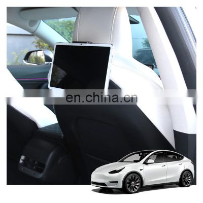 Hot sales car accessories Car Hooks Car Seat Back Hooks with pad tablet Holder for tesla model 3 or model y