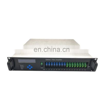 Hot Sale 1550nm High Power 16 ports EDFA with Pon For CATV FTTH amplifier