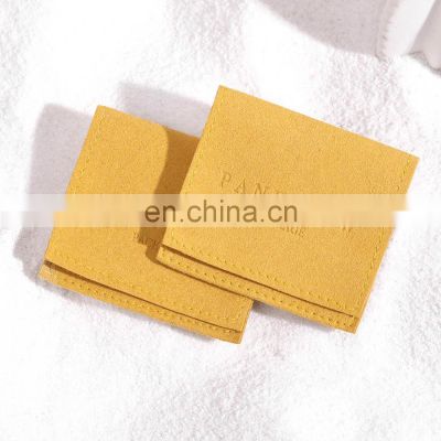PandaSew Yellow Envelope Microfiber Pouch for Storage Ring Packaging Jewelry Bags