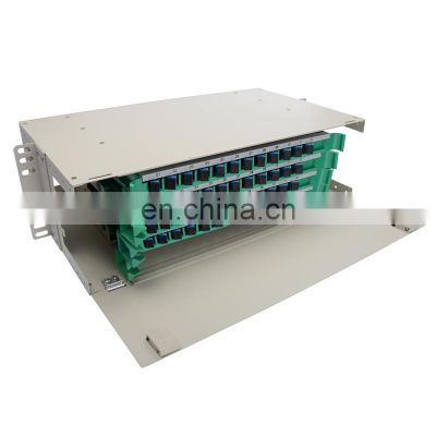 Factory Price SC 48 Port Fibers 19 Inch Rack Mounted 48 Core ODF Optical Distribution Frame