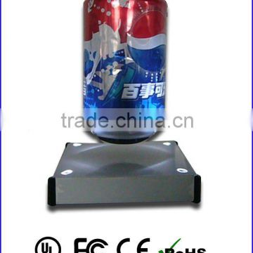 perfect bottom design magnetic floating pop display nice floating can display