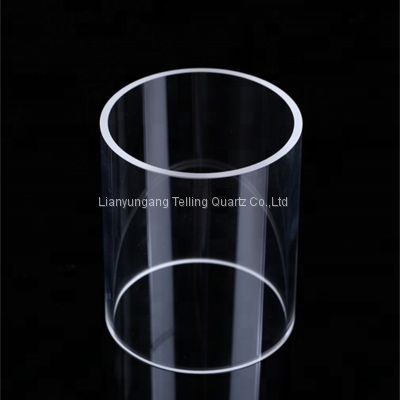 large diameter clear quartz glass tube fused quartz tube
