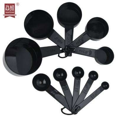 10 pieces Kitchen measuring Tools Plastic Measuring Cups And Spoons Set for Baking Coffee kitchen Accessories