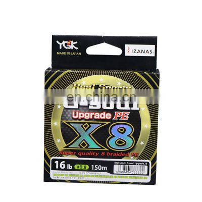 Professional YGK G-soul X8 PE Line 150M 200M Fishing Line For Seawater Or Fresh Water