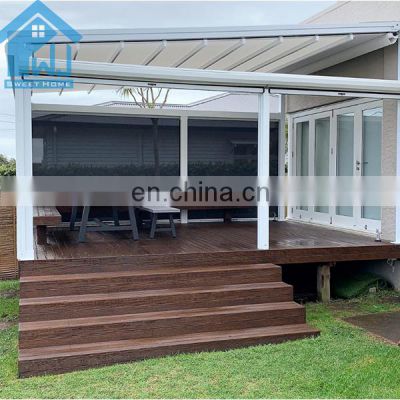 Economic Outdoor Retractable roof pergola with waterproof and sunshade canopy
