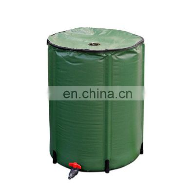 Hot selling 250L 400L 750L diy green portable big collapsible rain water barrels