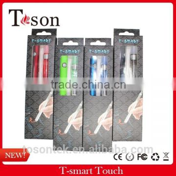 T-smart touch e cigarette with colorful rebuildable atomizer