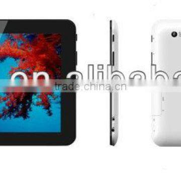 android quad core tablet A7 ALLWinnerA31 1.6GHz RAM 2GB, HDD 8GB support WIFI+Blutooth+HDMI+2Camera tablet pc