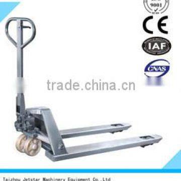 Manual stainless wearproof pallet truck