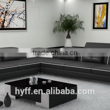 led genuine italy leather corner office sofa HYZ38