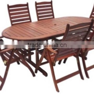 Meranti Outdoor / Garden Furniture Set - Table + 6 chair