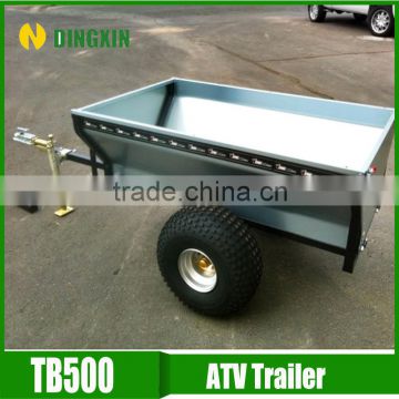 CE certificated ATV tow galvanized box trailer for garden