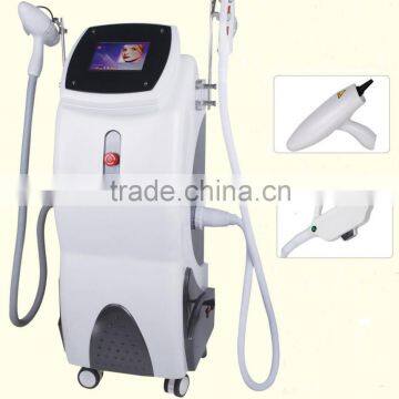 1-50J/cm2 2014 Hot Beauty Equipment E Light IPL RF ND Yag Laser 4 In 1/laser Machine Armpit / Back Hair Removal