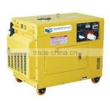 hot sale !brush sel-exciation ,2-pole ,3-phase 4.2-4.5kw silent type diesel generator with wheel