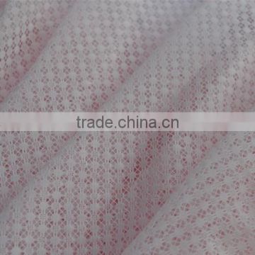 2015 New Design nylon warp knitting light pink snowflower jacquard mesh Fabric, lingerie fabric
