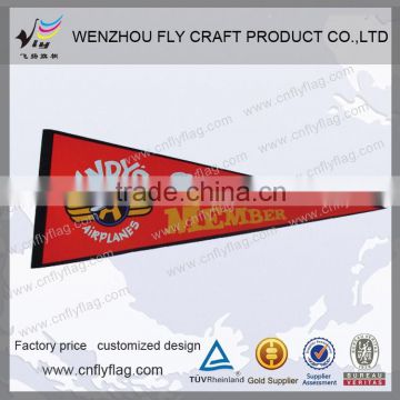 Most popular hot selling custom printing felt pennant flag