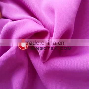 Wholesale polyester spandex double layer twill 4 -way stretch fabric for garment