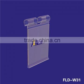 FLD-W31 Good quality plastic hanging display clip strip