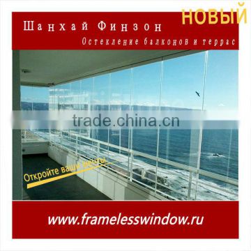 ISO9001:2008 frameless balcony glazing