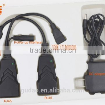 100 meters USB 2.0 Ethernet Extender with CAT 5 CAT 6 for scanner printer