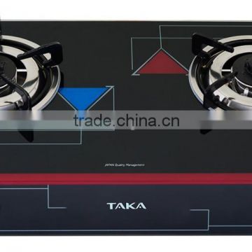 TAKA Gas Cooker TK-DK2 Magneto Burners - top glass - Japan quality management / Kitchen Wares