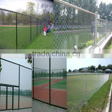 PVC Coated Chain Link Fence For Sports Court