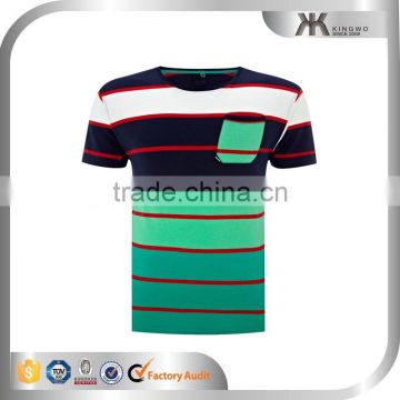 OEM factory high quality custom stripes tshirt for men