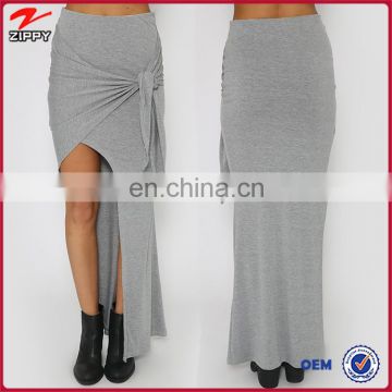 women clotheses new fashion women long skirt in grey