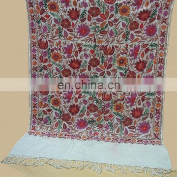 Pashminas wool shwals with Embroidered