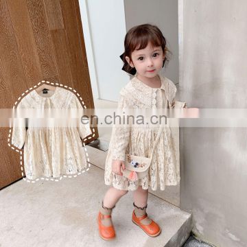 2020 autumn cute children's wear soft lace dress  kids clothing  kids dress