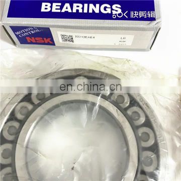 Heavy duty NSK spherical roller bearing 60x110x28 22212 22212EAE4 bearing