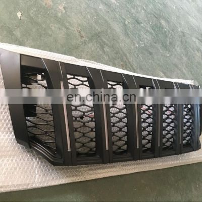 MODIFIED ABS PLASTIC REFIT FRONT GRILLE with LED light BLACK FOR Navara np300