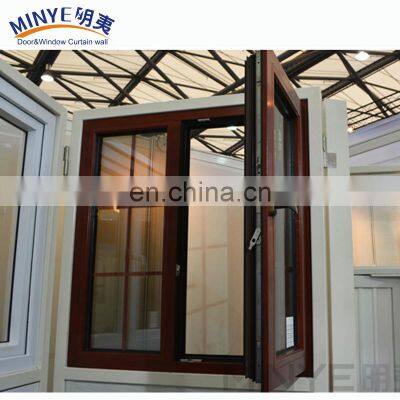 Modern House Aluminum Swing Casement Window Grill Design