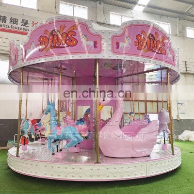 New design pink color 16 seats customize carousel merry go round for sale