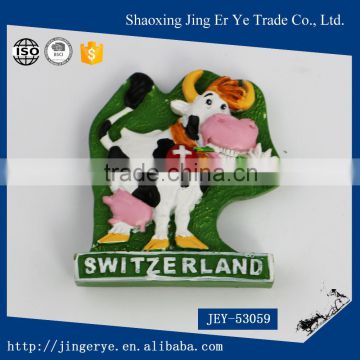 Switzerland Cattle Swiss Souvenir PVC Fridge Magnet