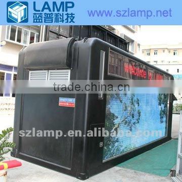 Mobile LED screen in the street