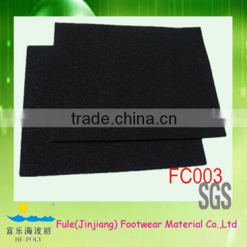 breathable black rubber carpet material