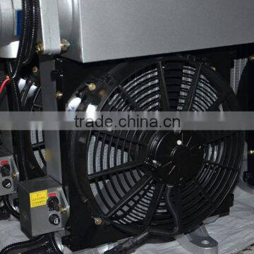 plate fin aluminum oil cooler with fan